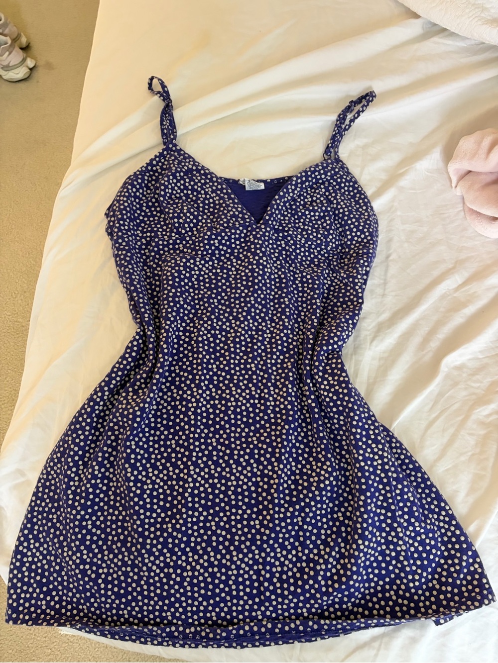 Calvin Klein Polka Dot Mini Slip Dress